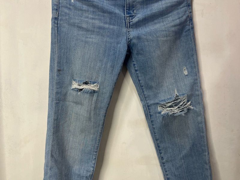 Ripped Light Wash Jeans