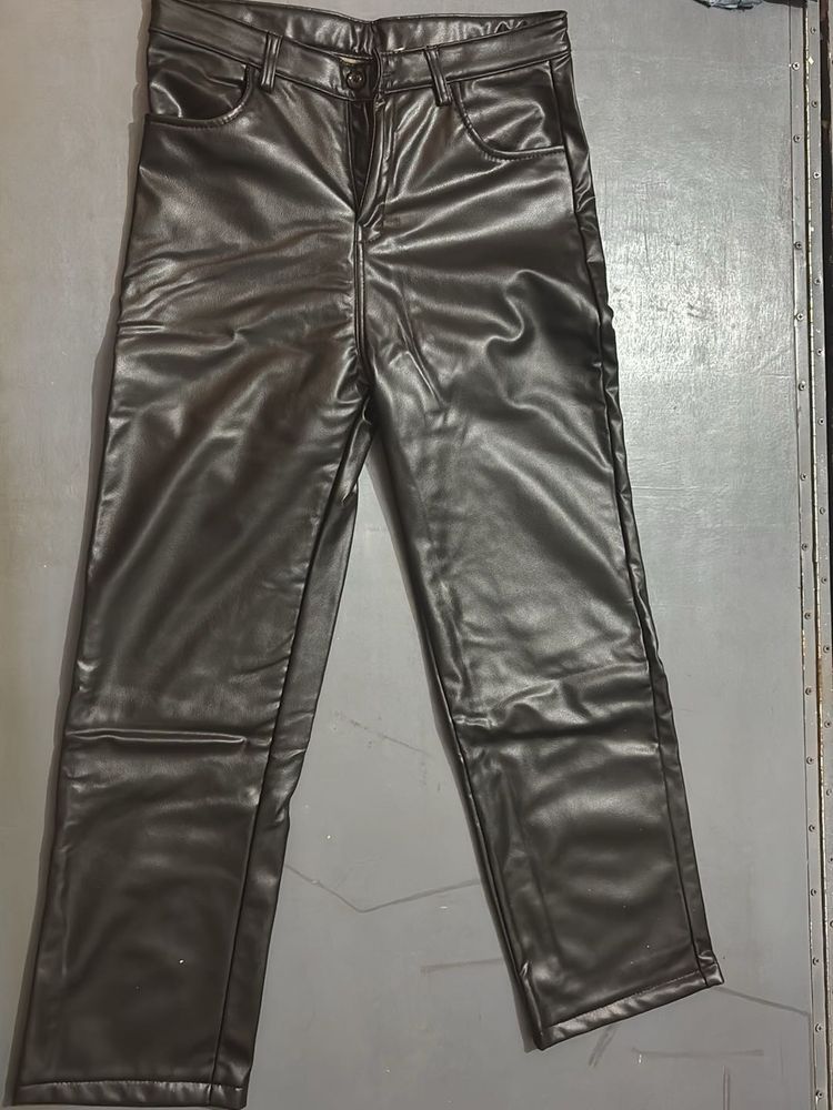 Faux Leather Pants - Edgy Style
