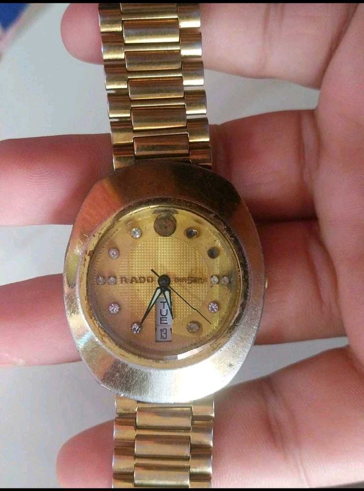 Vintage Rado Diastar Gold Watch