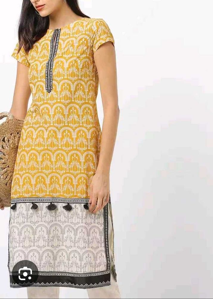 Straight fit Printed Kurti For Women