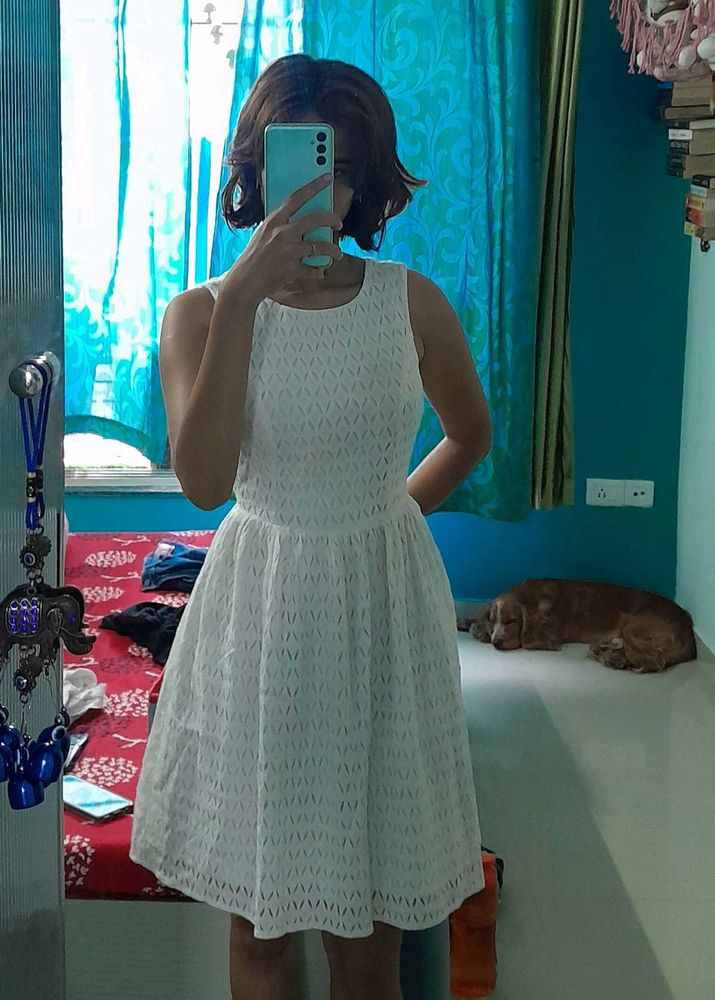 Net Pattern Dress