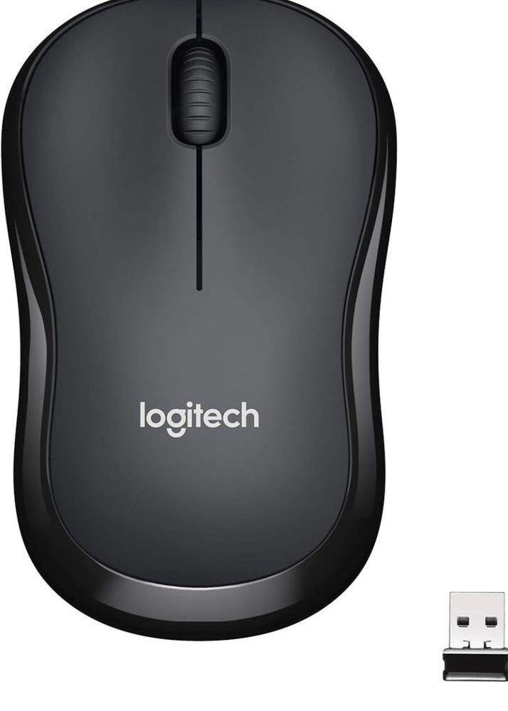 Logitech M221 Wireless Mouse, Silent Buttons, 2.4 GHz with USB Mini Receiver, 1000 DPI Optical Tracking, 18-Month Battery Life, Ambidextrous PC/Mac/Laptop - Charcoal GreyAmazon&#39;sChoice