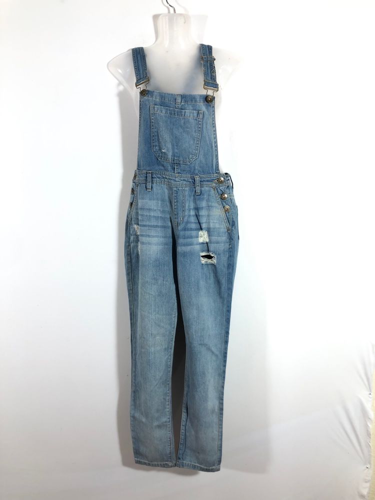 Blue Ripped Dungaree (Women’s)