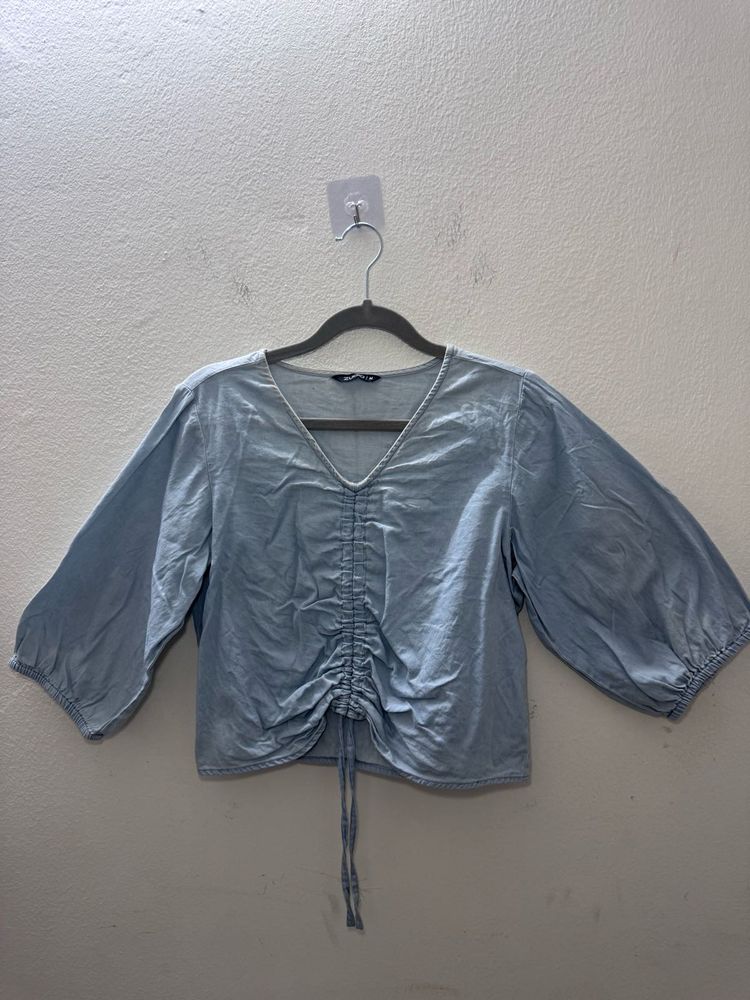 Denim Blue Top