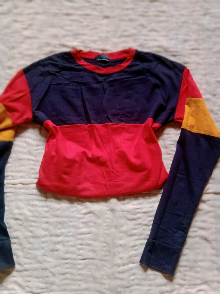 Colorblock Long Sleeve Top