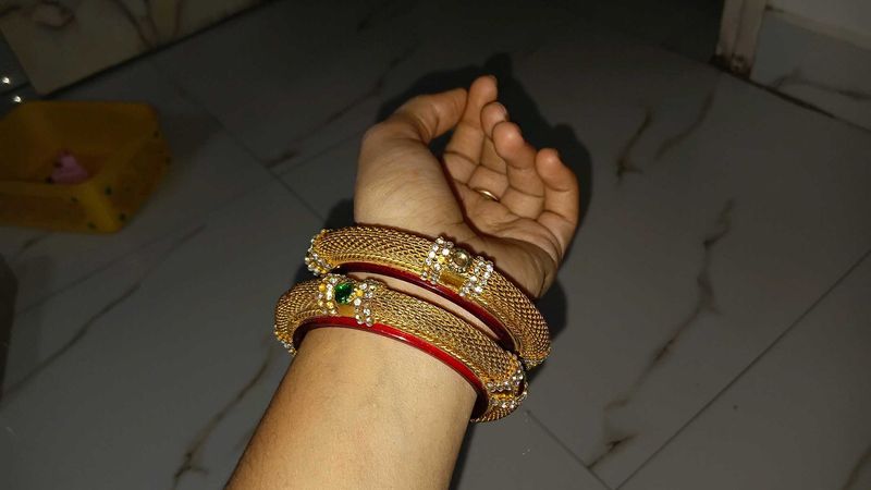 Gold-plated Bangles