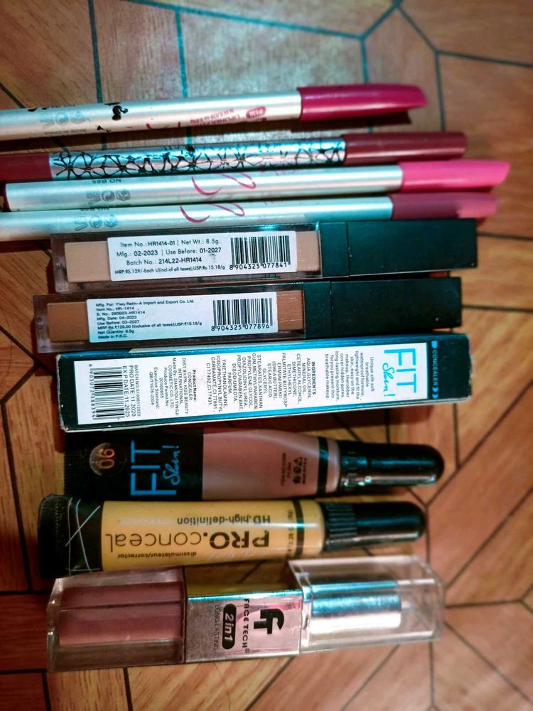 Mixed Concealer Lot &amp; lipliner , lipstick