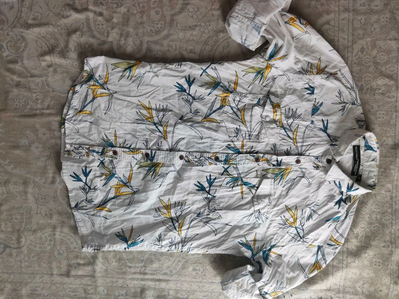 branded quality best printing shirt 100% cotton soft fabric size m