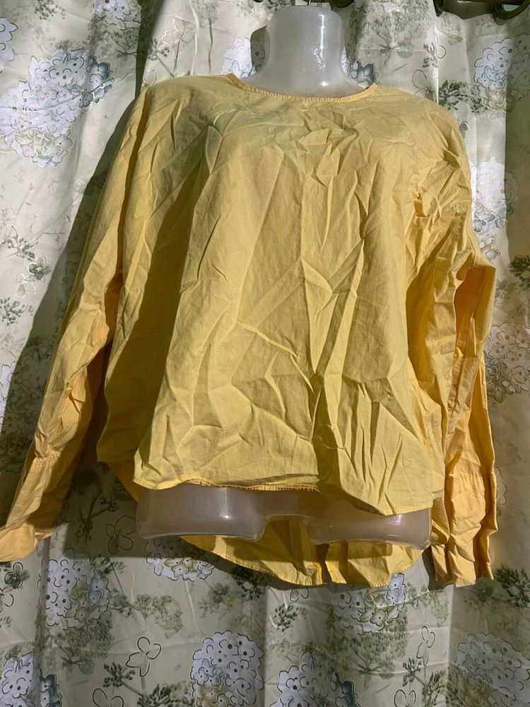 Yellow Long Sleeve Top