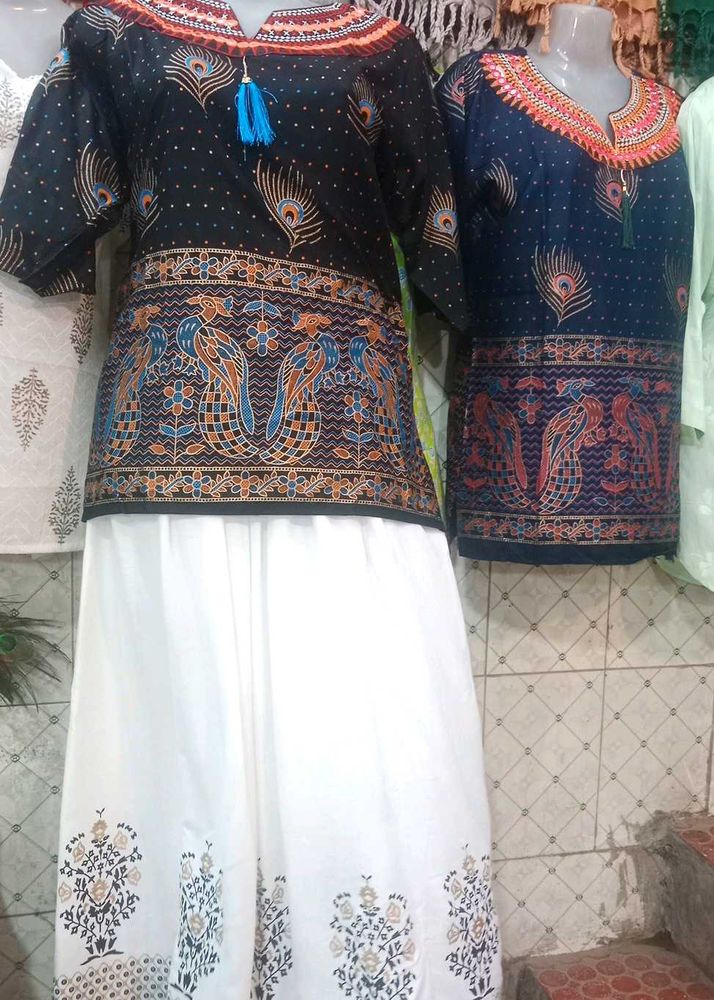 skirt and short kurti set more colours available a