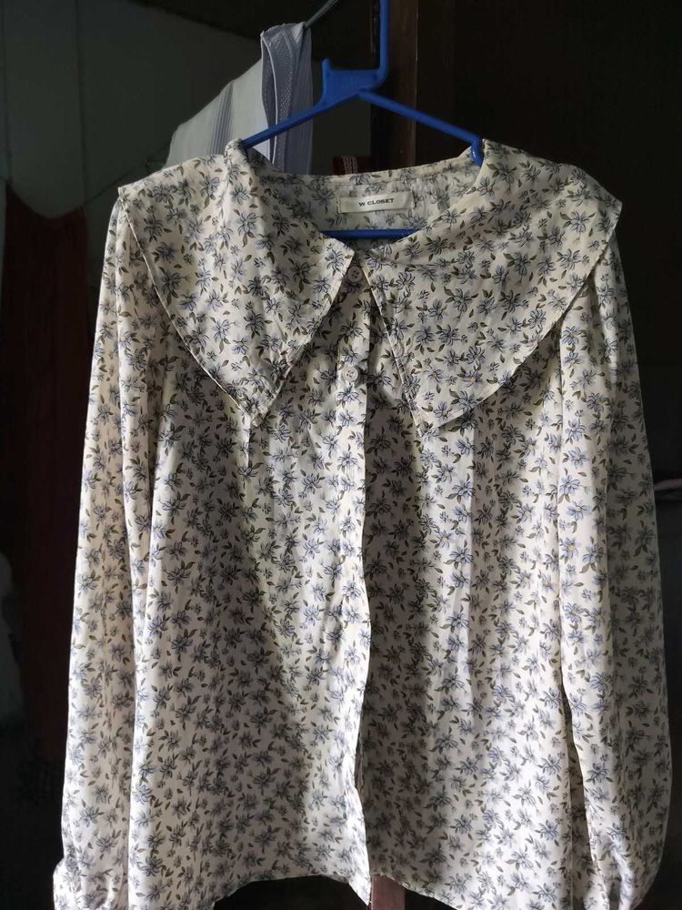 Floral Peter Pan Collar Blouse