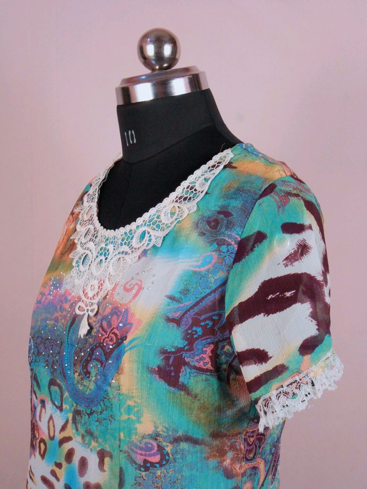 Boho Top🩵