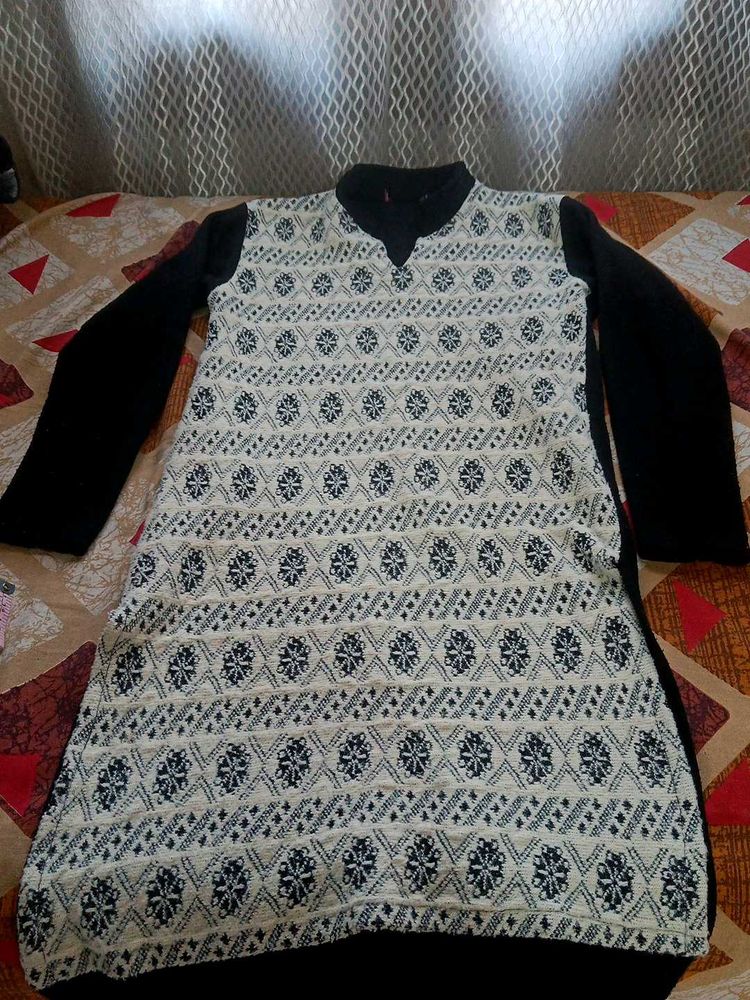 Patterned knit Kurta