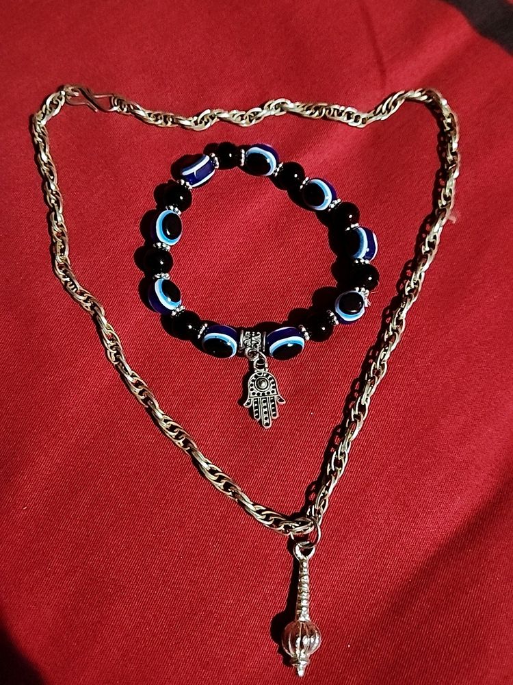 Hanuman Ji Ki Gada Locket.. And Bracelet
