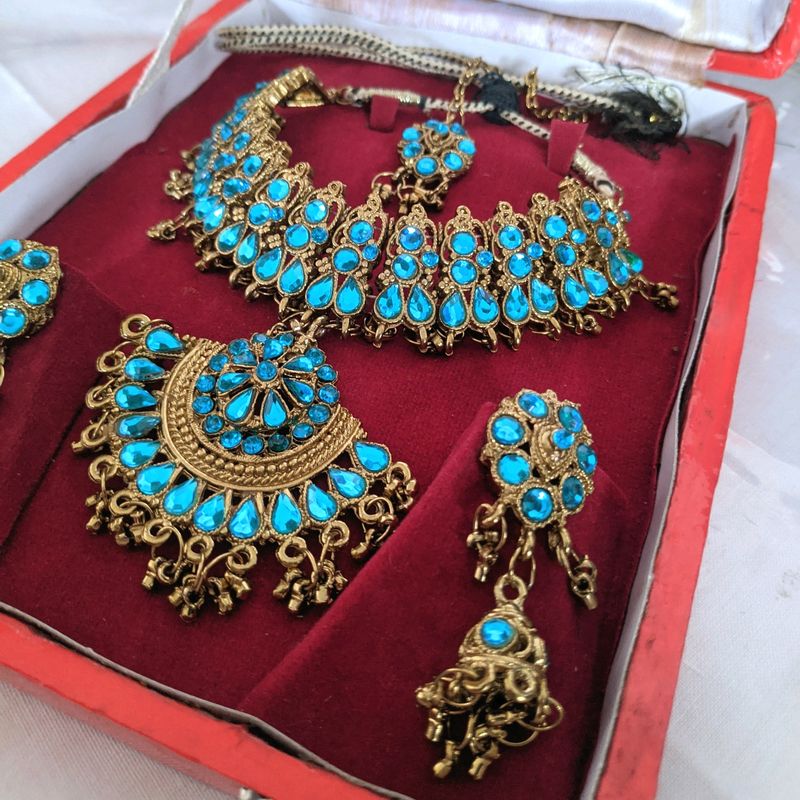 Blue Stone Jewelry Set