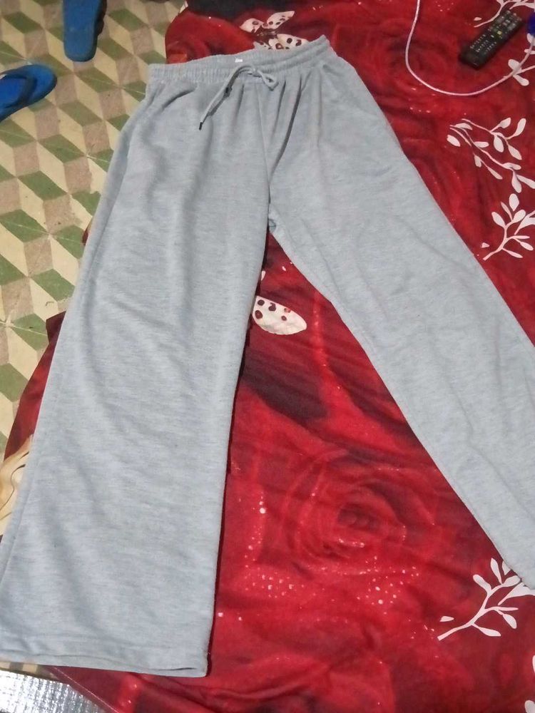 Gray Wide Leg Lounge Pants