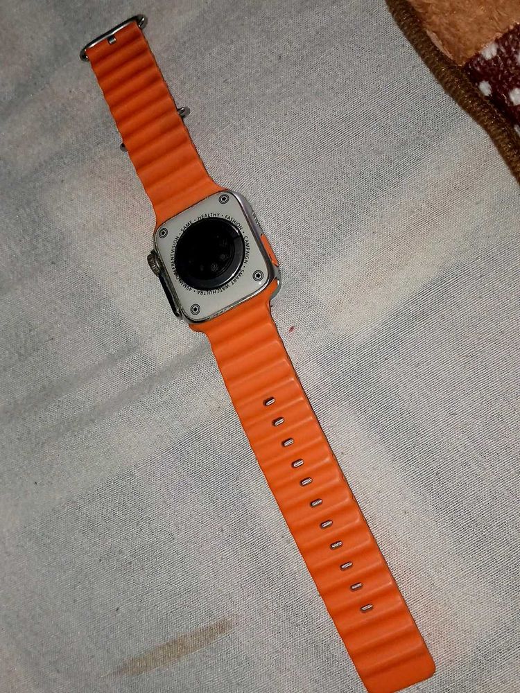 T800 Ultra Smart Watch with Beautiful Strap, Blue