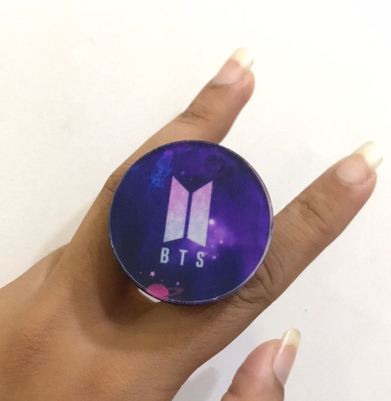 Pop socket Purple BTS Logo Print