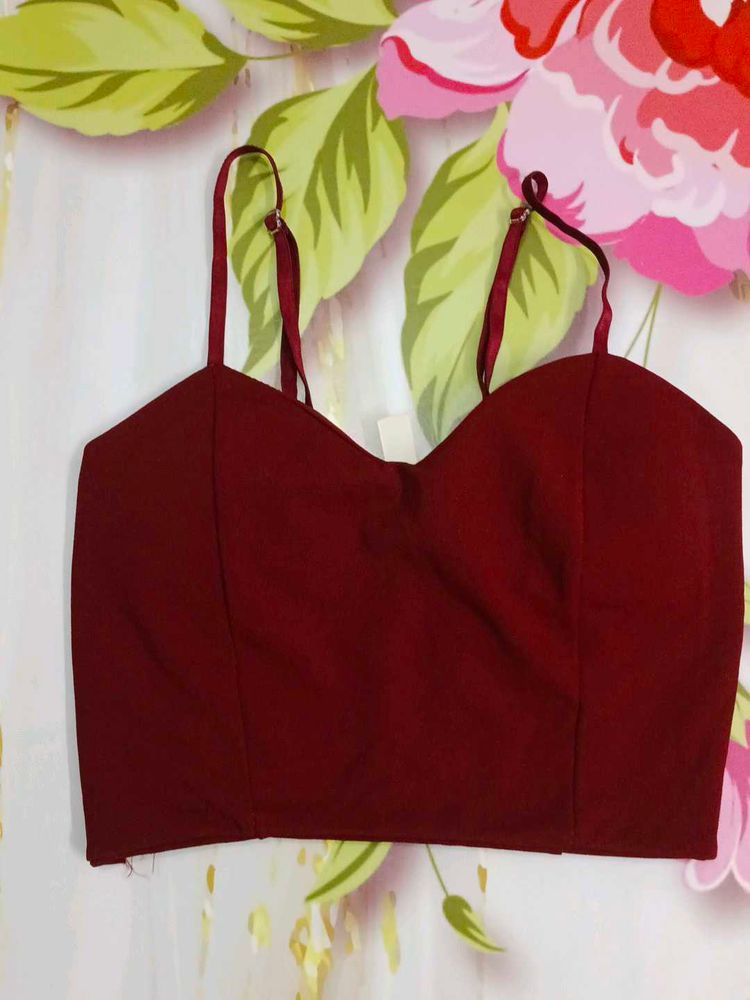 (1200)Burgundy Cami Top