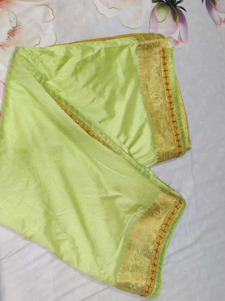 Light Green Saree(Buy 1 Get One)