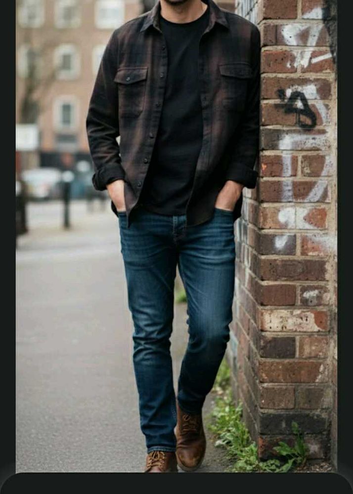 NEW FLYING MACHINE Checked Flannel Shirt