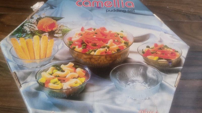6 Small Bowls Pudding Set