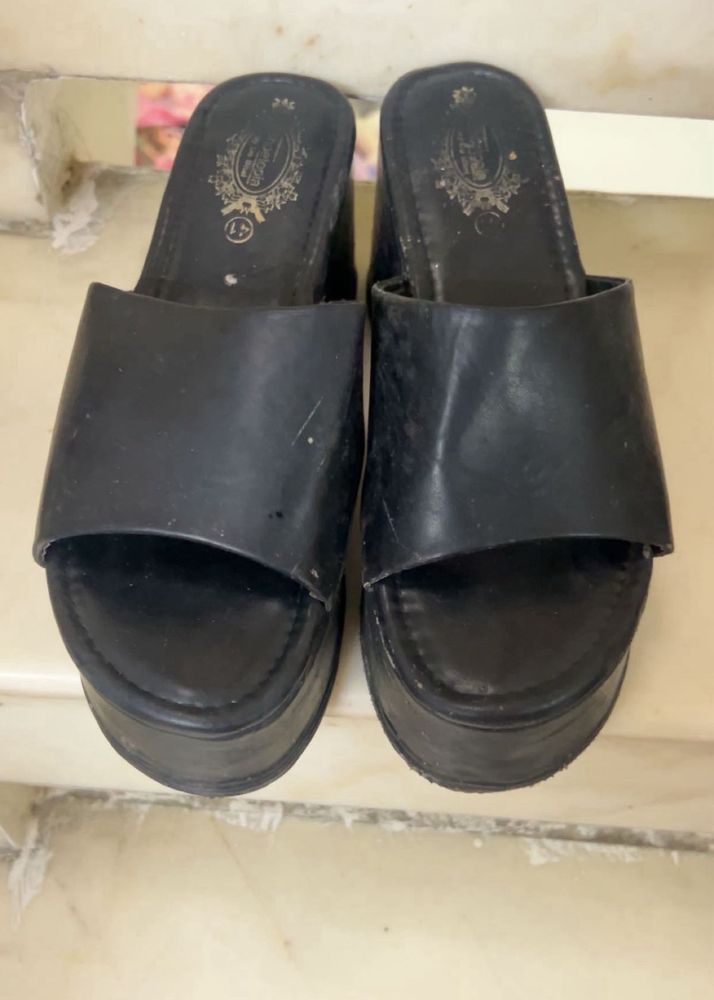 Vintage Platform Slide Sandals