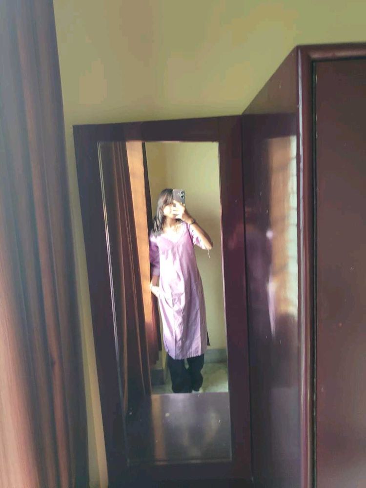 Lavender Straight Kurta