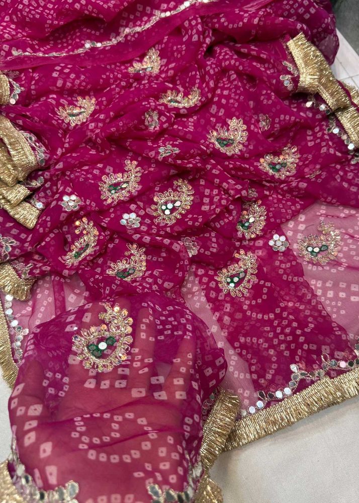 Bandhani Saree Select Any One Colour