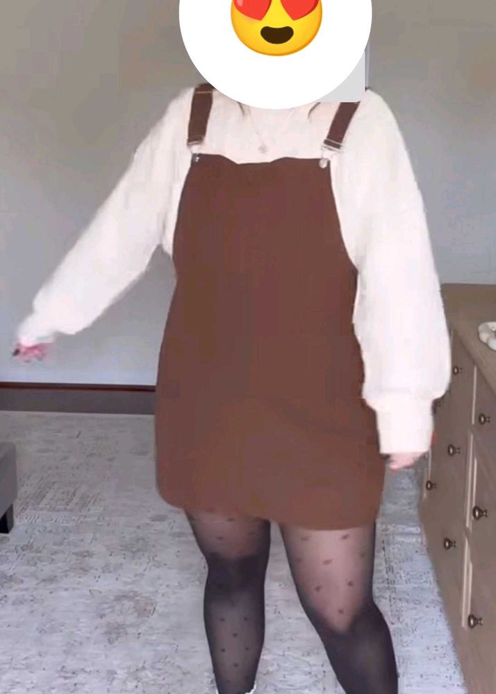 Corduroy Overall Dress