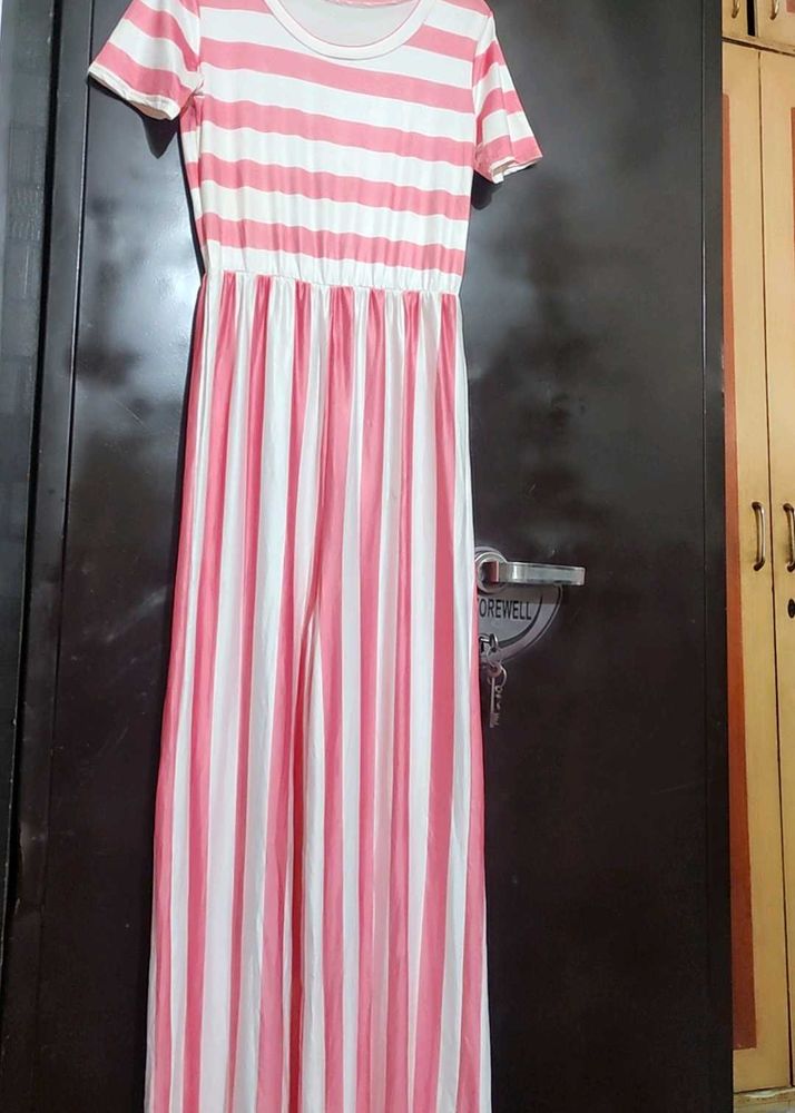 Pink &amp; White 2 Color Jumpsuit For 32 Bust