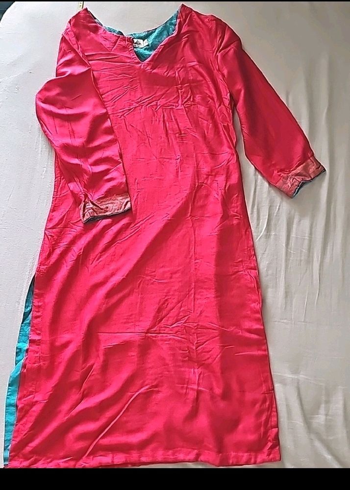 Fab India Pink Kurti XS