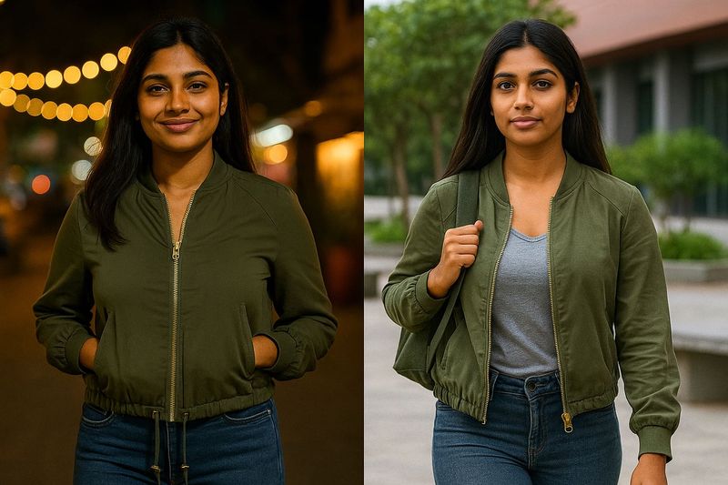 Olive Bomber Jacket