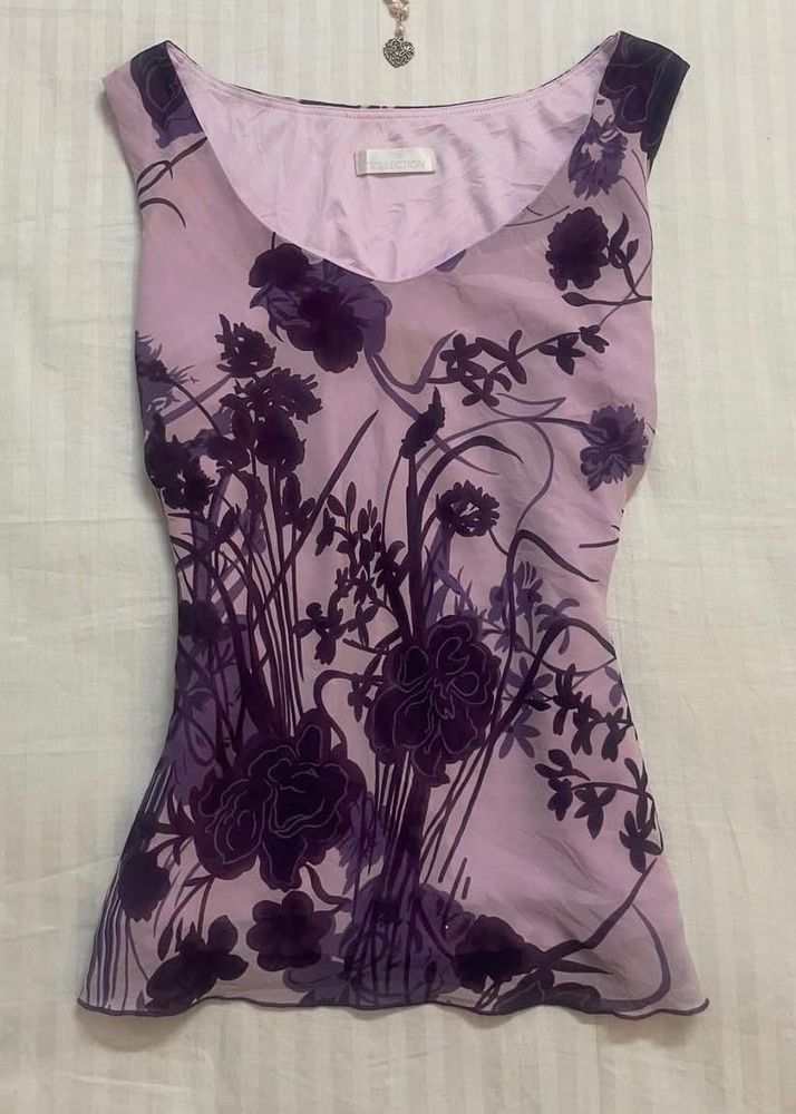 Floral Lavender Tank Top