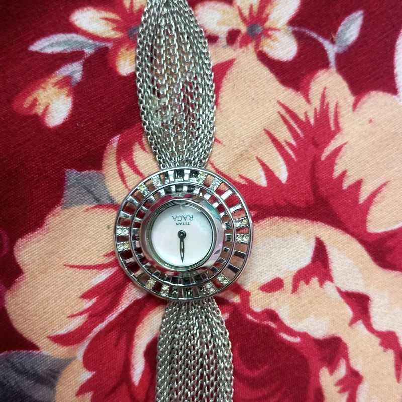 Titan Raga Analog MotherPearl Dial Women's Watch