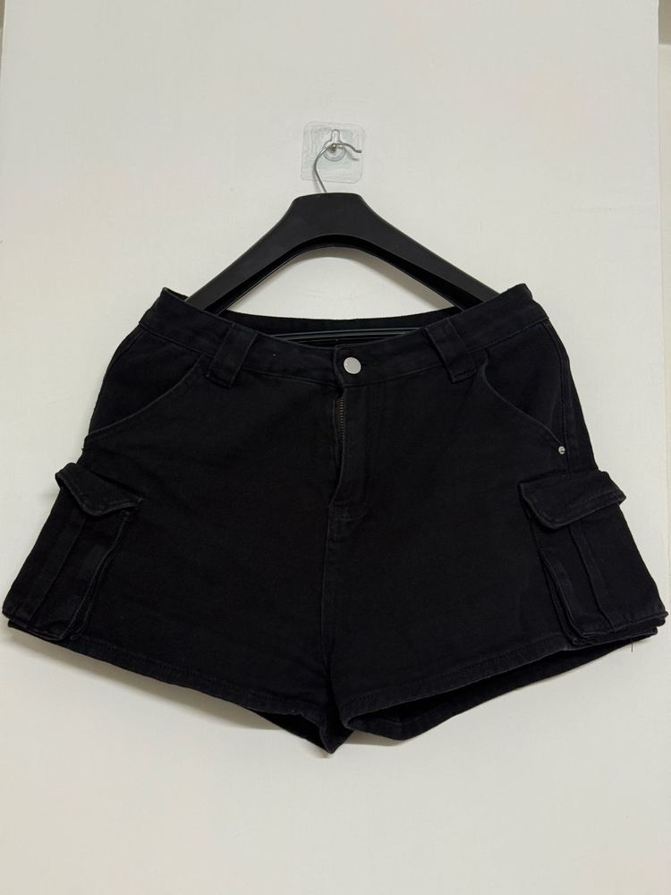 Black Cargo Shorts