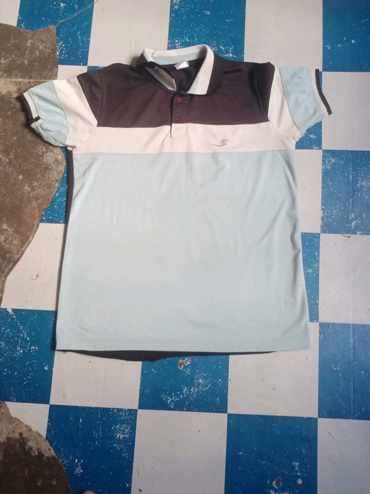 Stylish Striped Polo T-Shirt