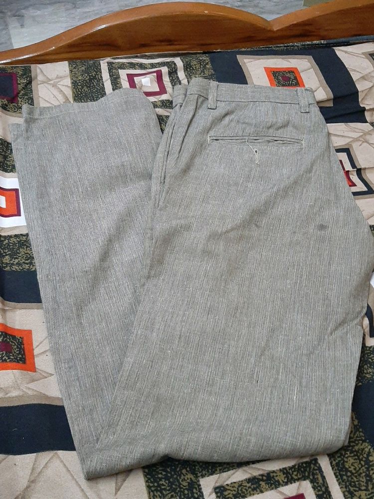 Grey White Pant 32 Size Formal