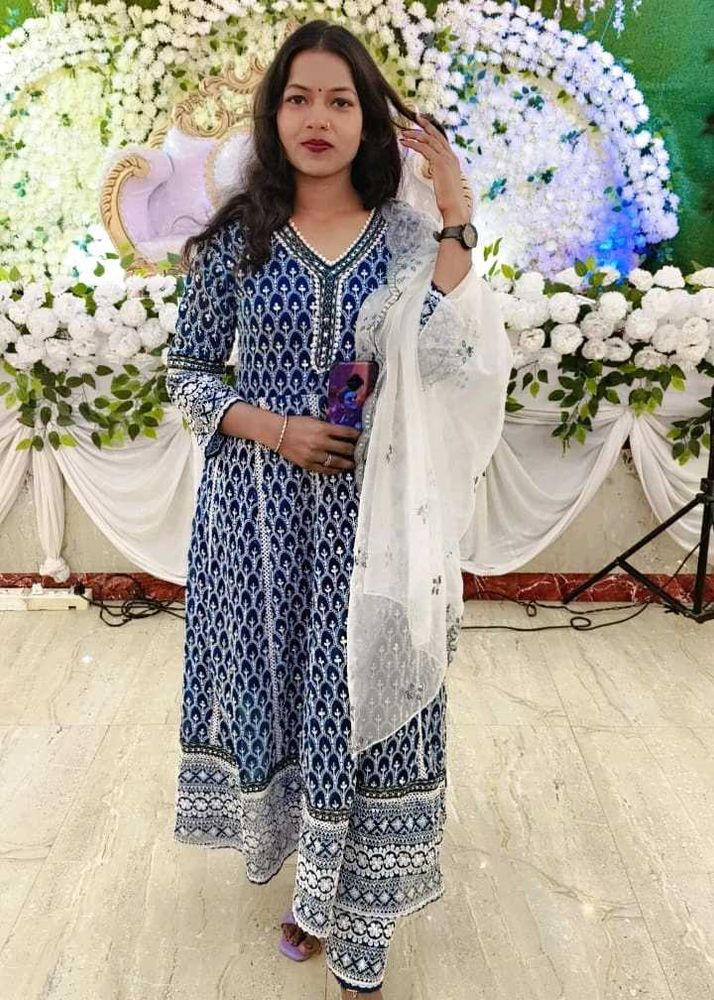 Suit With Pant And Dupatta Set