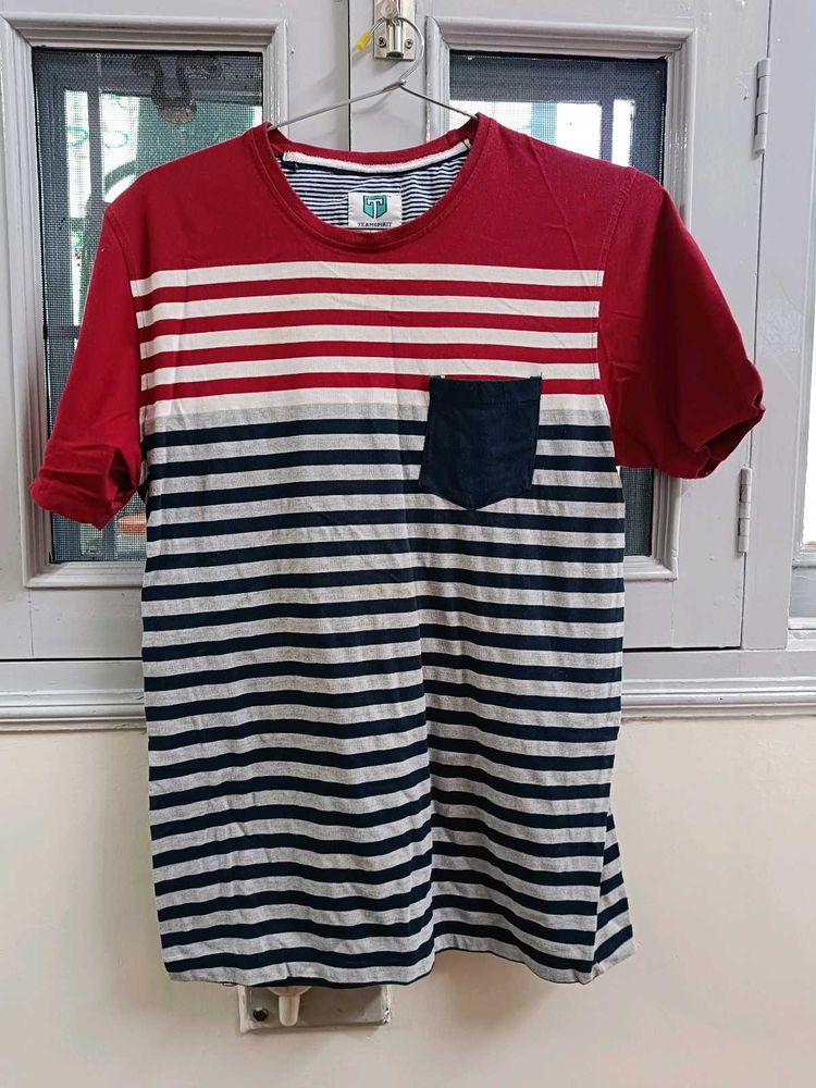 Striped T-Shirt with Pocket