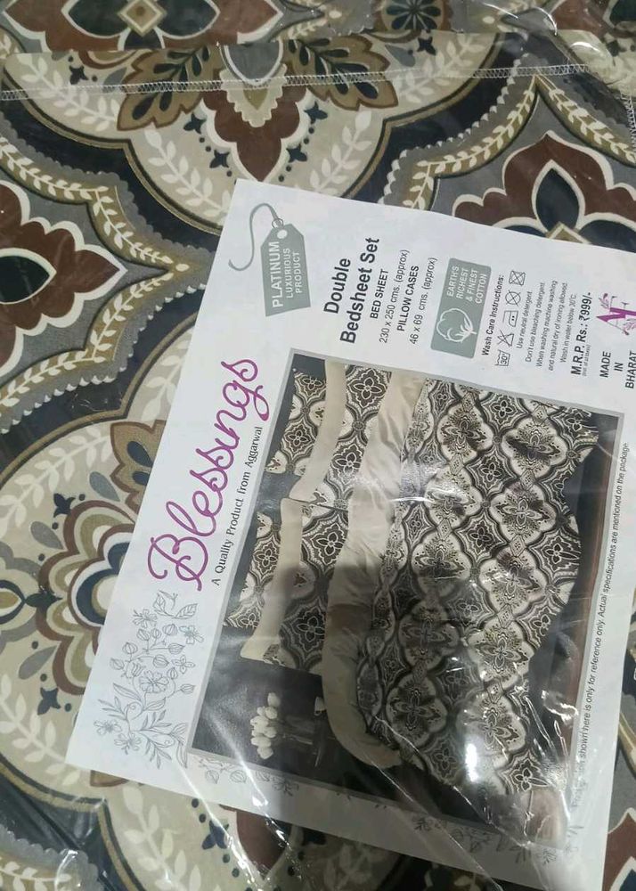 Blessings Double Bedsheet Set