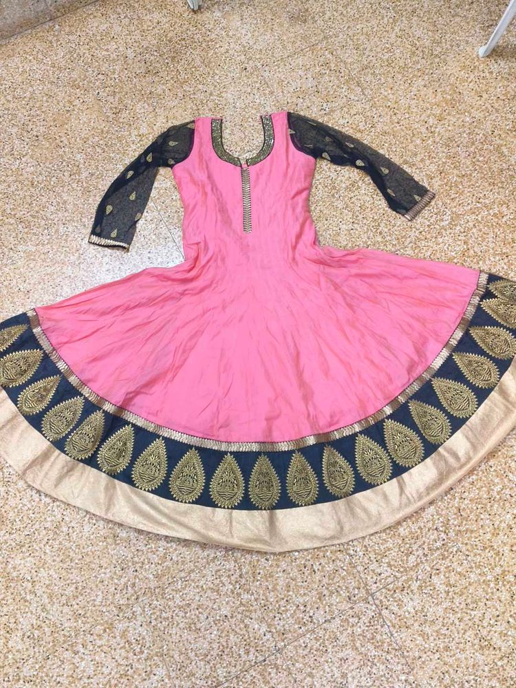 Pink Anarkali Kurta