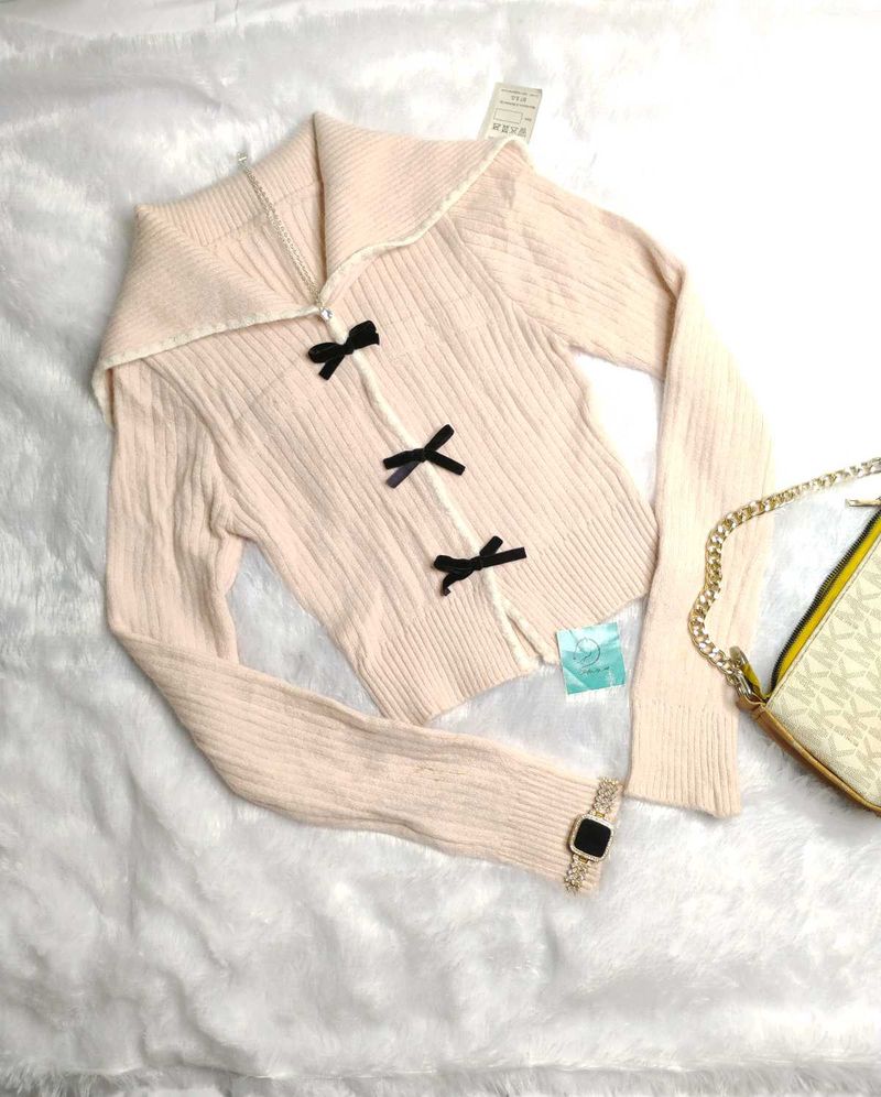 🥀♥️Korean Bow Detail Knit Top ♥️🥀