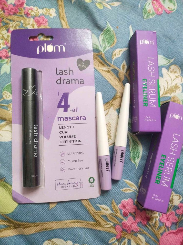 Plum Lash Drama Mascara &amp; 2 Eyeliner