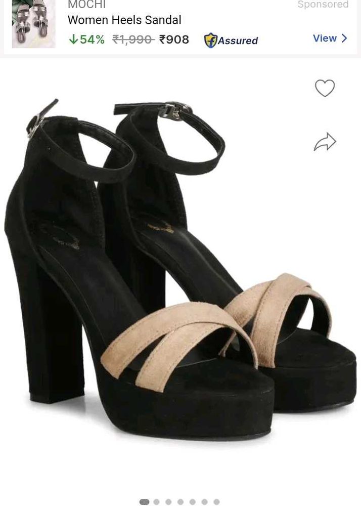 Denill Ankle Strap Heels 4 Inch