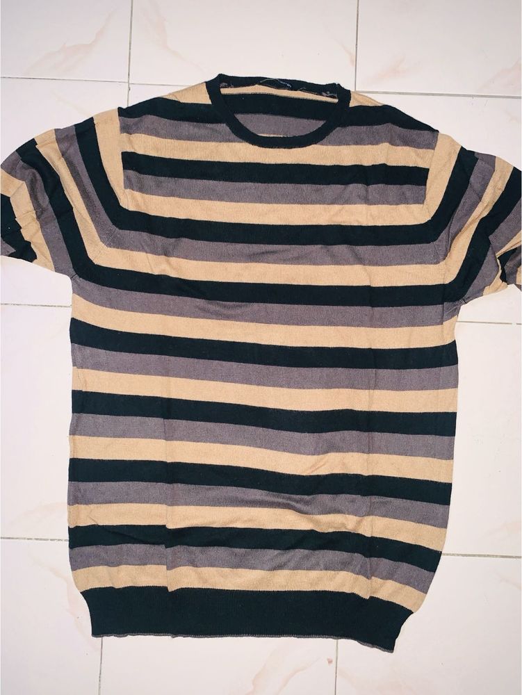 Striped Knit Sweater