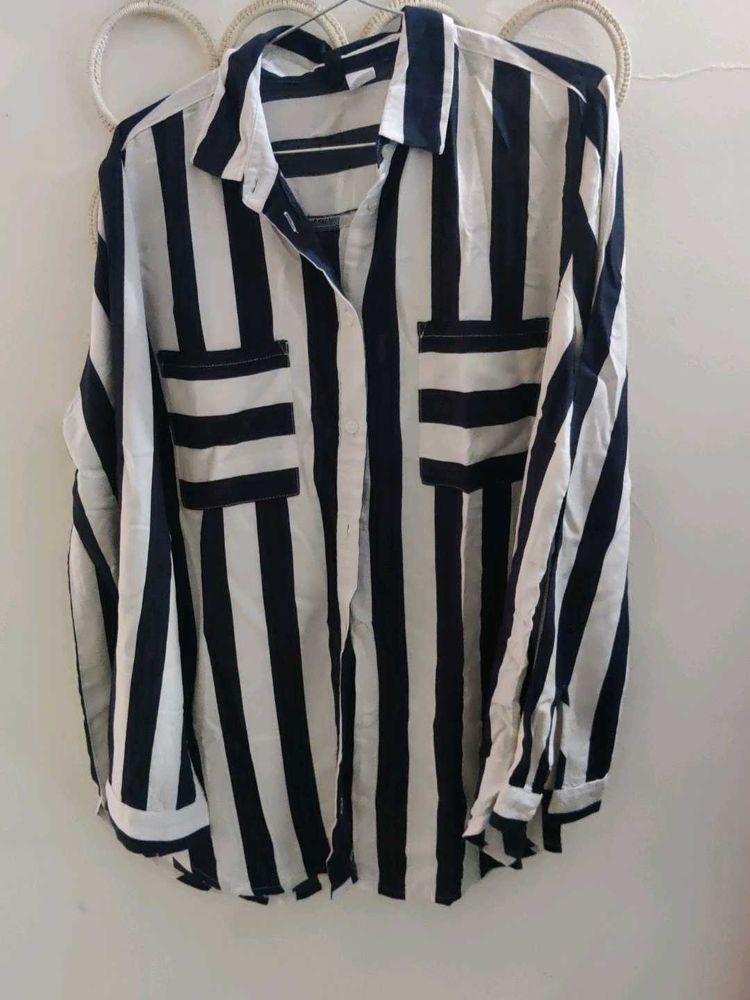 Striped Button Down Shirt