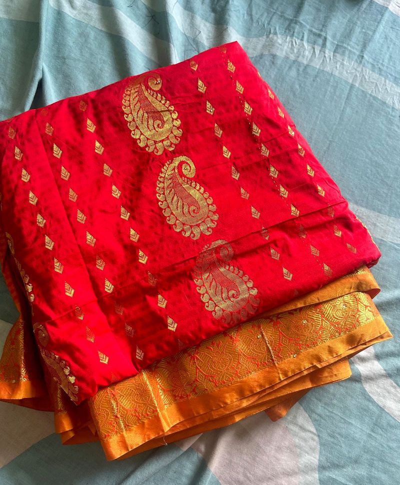 Festive Wear Double shade saree🤩