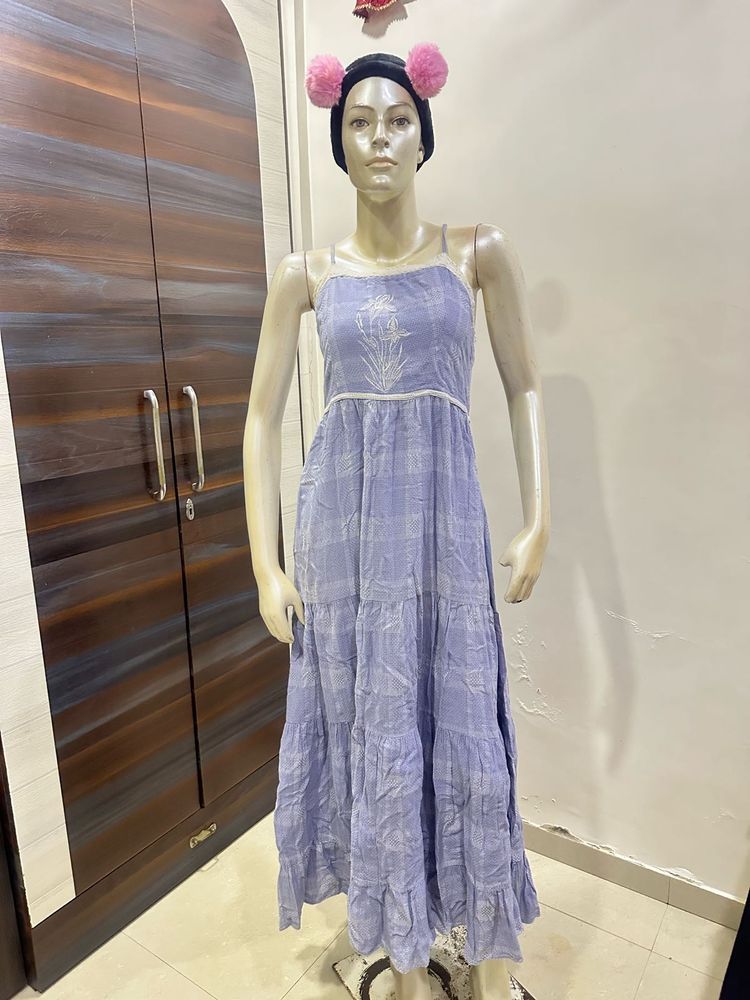 Lavender Tiered Maxi Dress