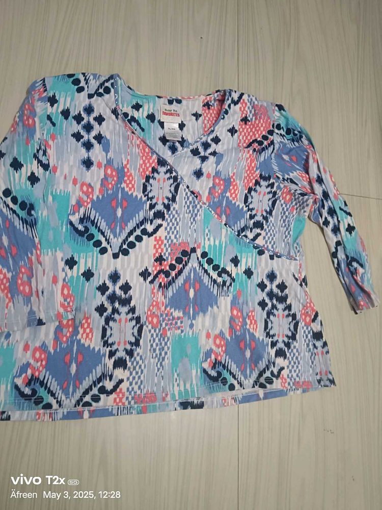 Karen Neuburger Floral Print Top
